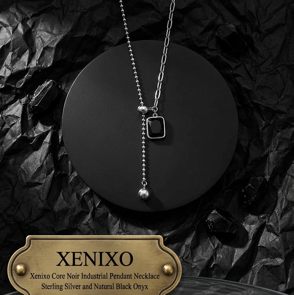 Xenixo Core Noir Industrial Pendant Necklace