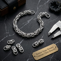 Xenixo Verge Braided Titanium Chain Bracelet