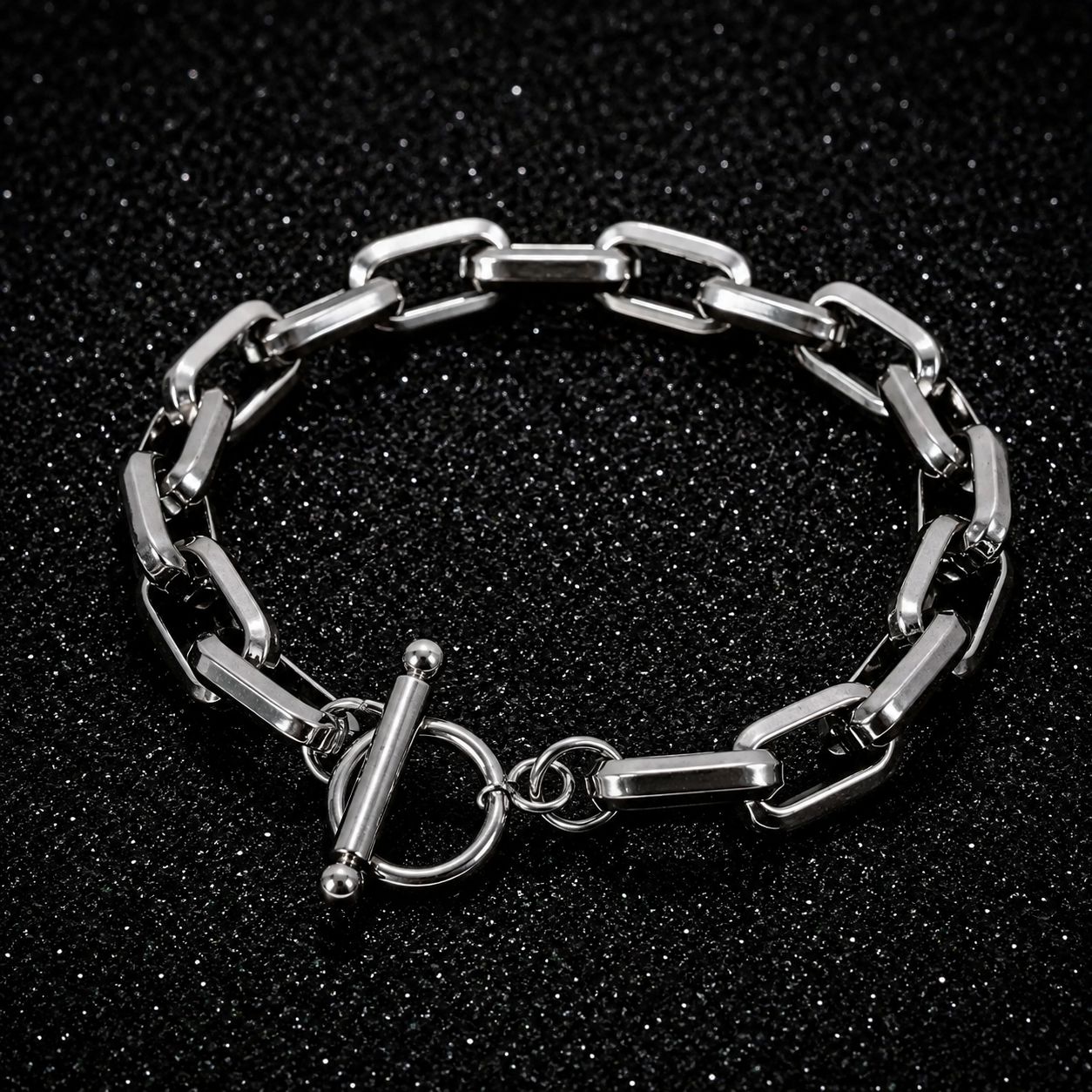 Xenixo Nexus Geometric Stitching Box Bracelet